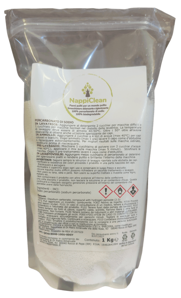 NappiClean percarbonato di sodio 1 kg.